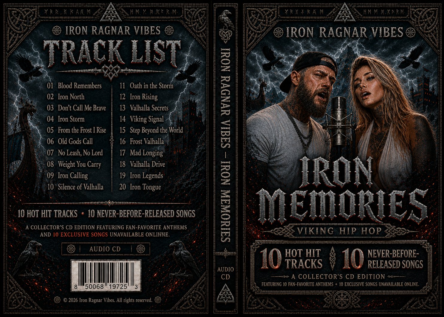 Iron Memories front, spine and back cover spread